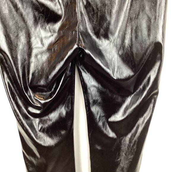 I.AM.GIA Black Faux‎ Leather Pants Size Medium Statement Party Cocktail Dress - Picture 9 of 10